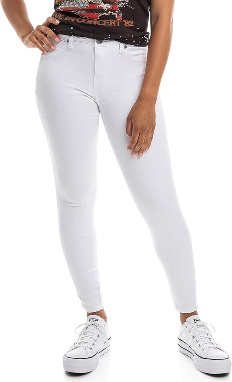 1822 White Jeans WMNS 16 High-Rise Ankle Skinny Stretch Ultra Soft Denim Modern